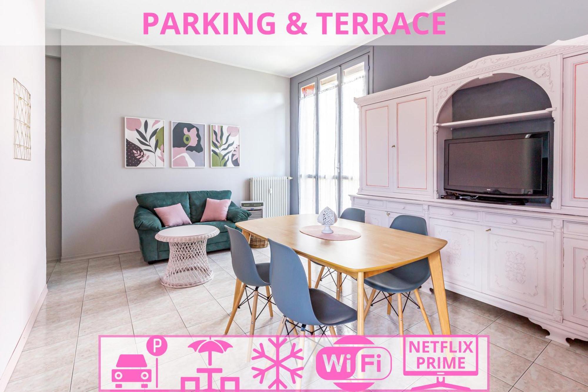 Parking & Terrace - Large 90 Mq - Self Check-In & Remote Access Appartement Como Buitenkant foto